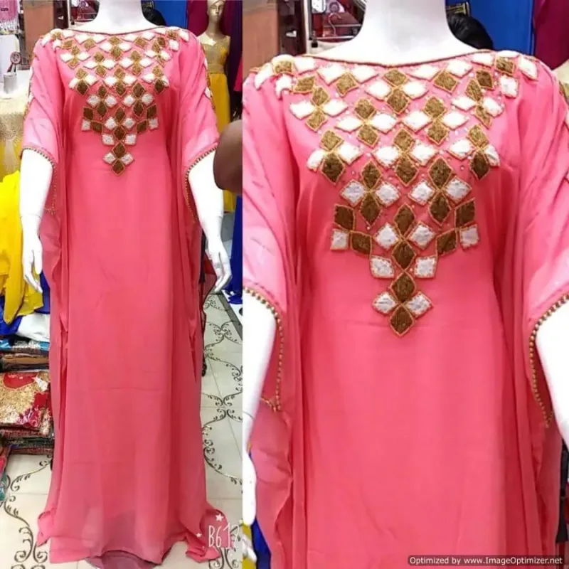 Picture of Radhe Designer Black Georgette Kaftan Dress for Women - F3003