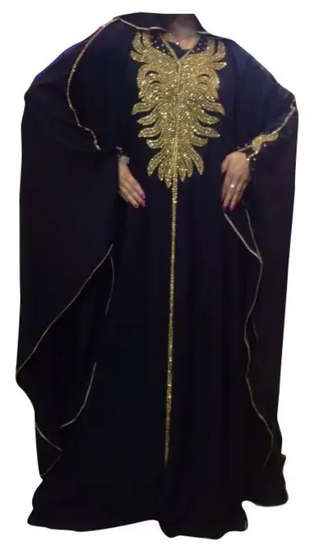 Picture of Statement White Georgette Takshita Kaftan for Women