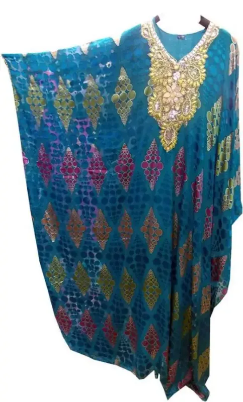 Picture of Radhe Designer Multicolor Georgette Kaftan Dress for Women - F9859