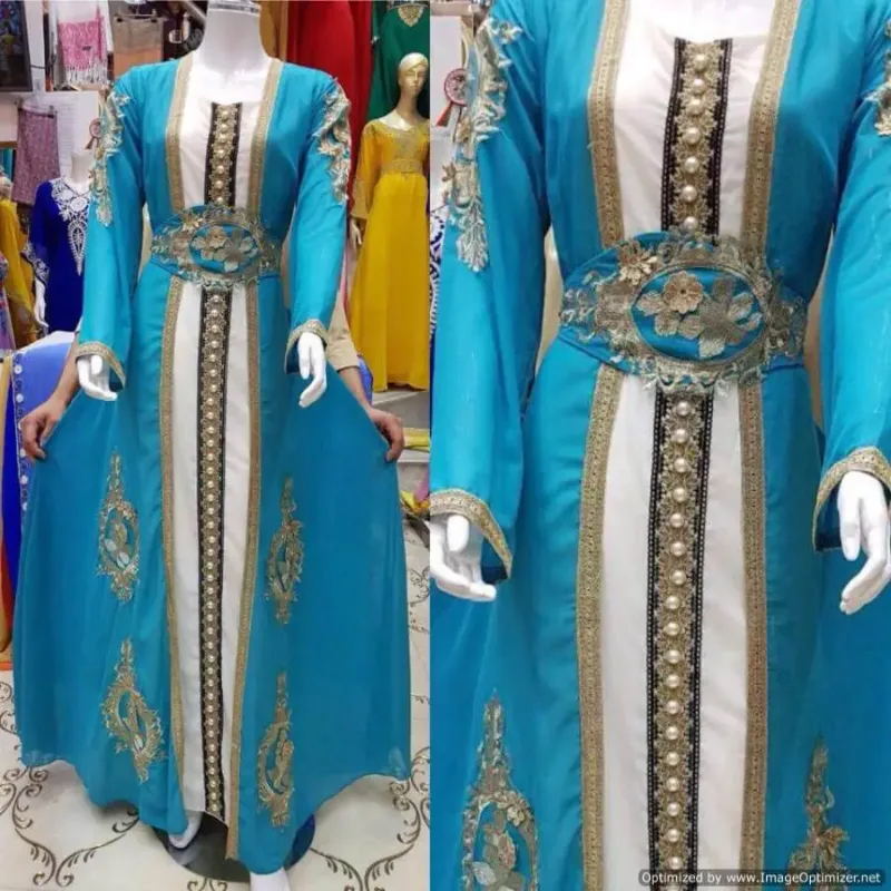 Picture of Radhe Designer Multicolor Georgette Kaftan Dress for Women - F3027