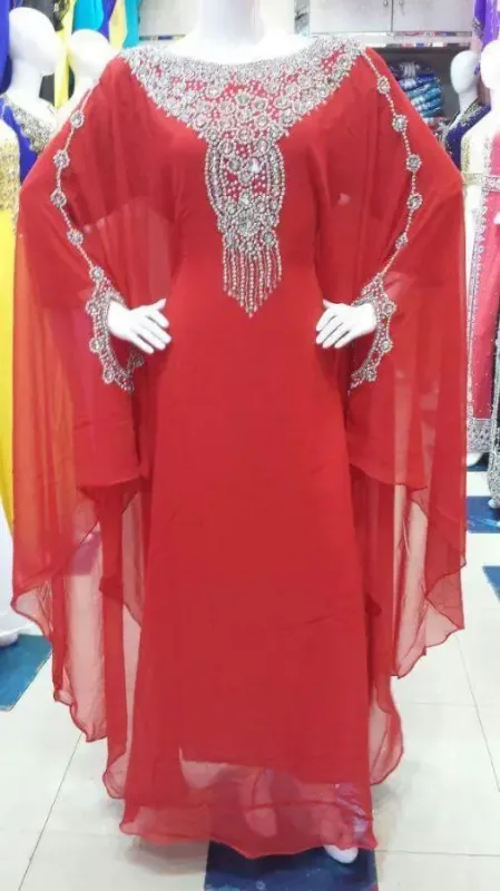 Picture of Radhe Designer Multicolor Georgette Kaftan Dress for Women - F3033