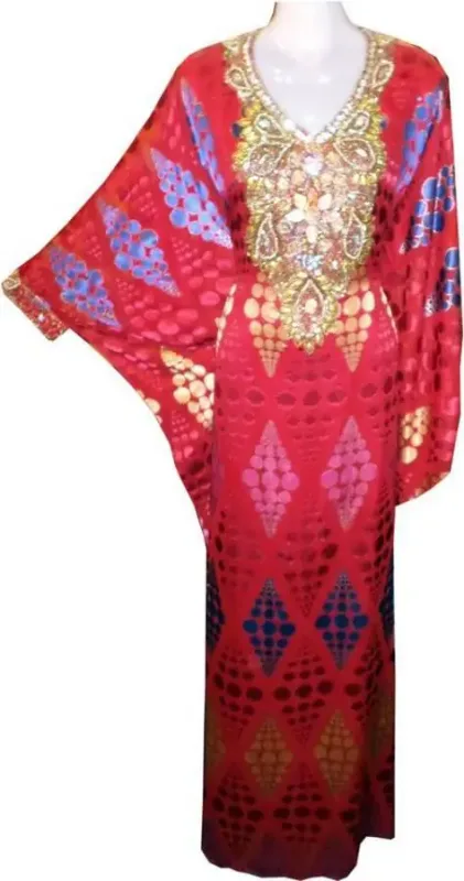 Picture of Radhe Designer Multicolor Georgette Kaftan Dress for Women - F9884