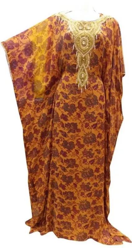 Picture of Radhe Designer White Georgette Kaftan Dress for Women - F9885