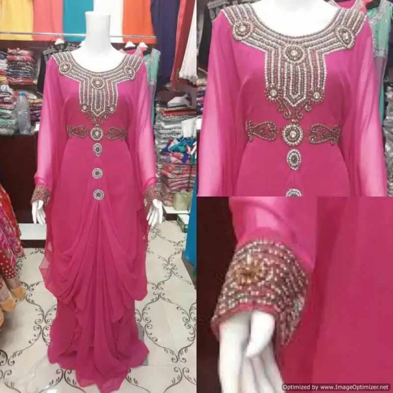 Picture of Radhe Designer Multicolor Georgette Kaftan Dress for Women - F3065