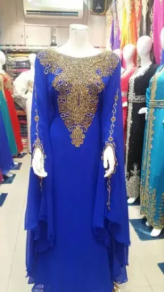 Picture of arabic velvet dress,arabic dress uae,abaya,jilbab,kaft,