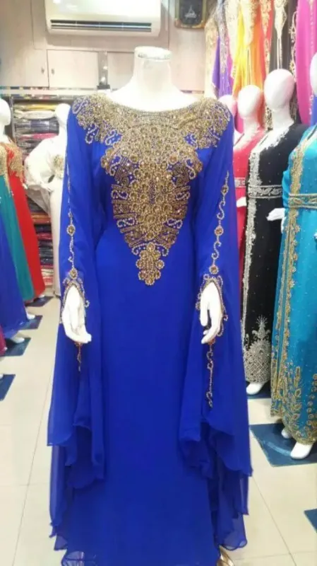 Picture of Radhe Designer Multicolor Georgette Kaftan Dress for Women - F3067