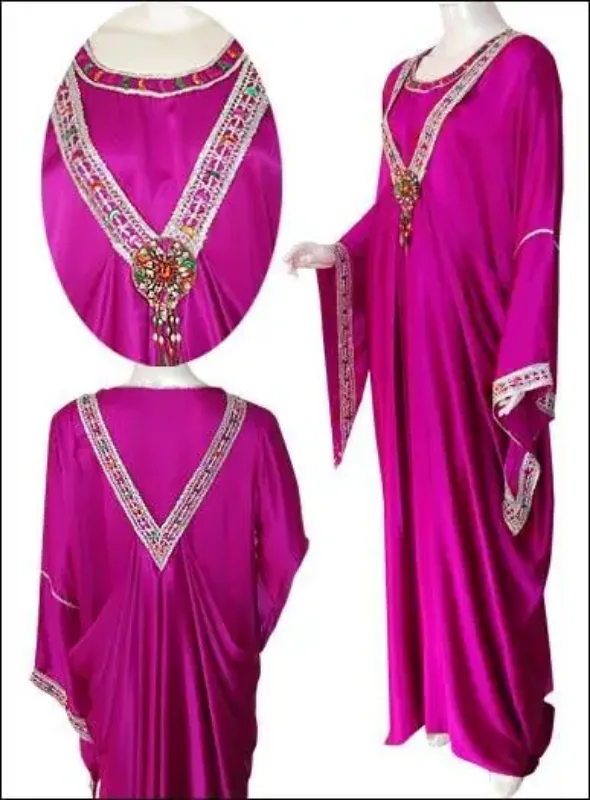 Picture of Radhe Designer Multicolor Georgette Kaftan Dress for Women - F9912