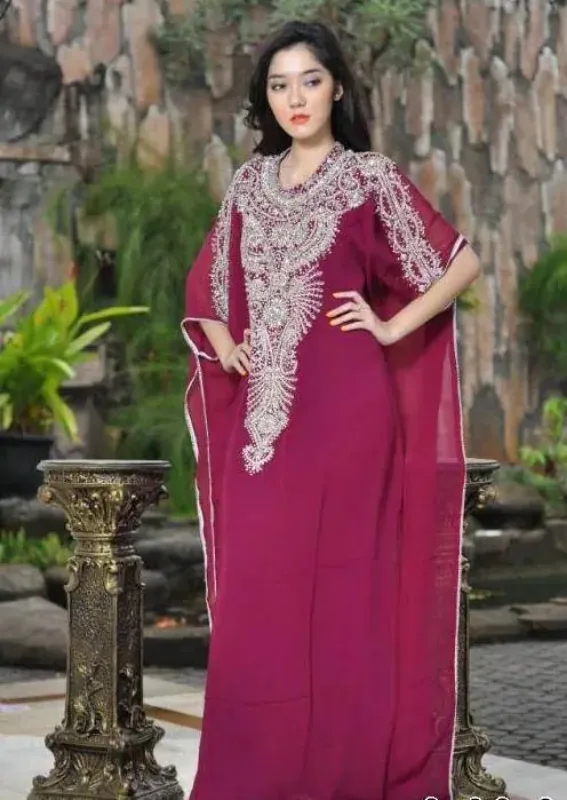 Picture of Radhe Designer Multicolor Georgette Kaftan Dress for Women - F8113