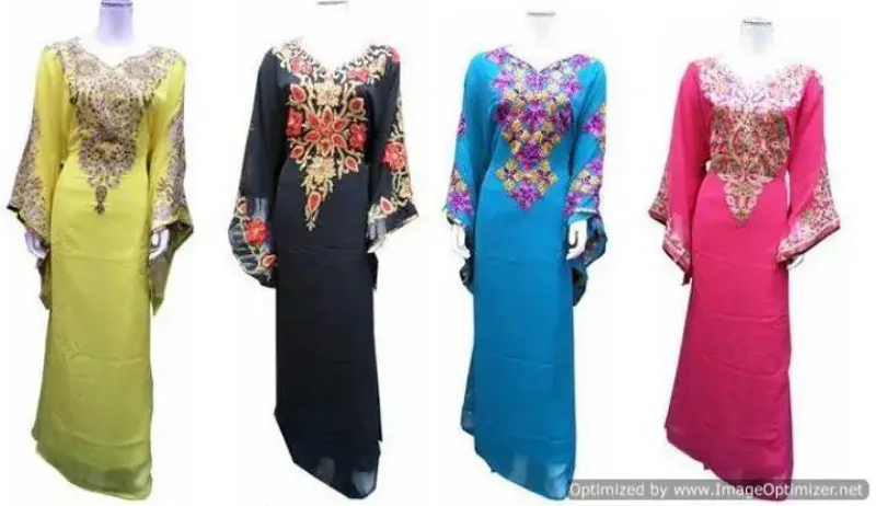 Picture of Radhe Designer Blue Georgette Kaftan Dress for Women - F10214
