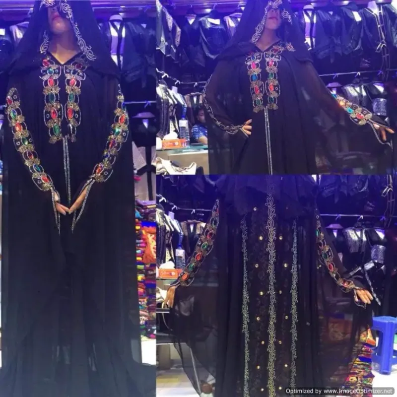 Picture of Radhe Designer Multicolor Georgette Kaftan Dress for Women - F2779