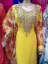 Picture of Evening Yellow Cotton Takshita Kaftan for Women