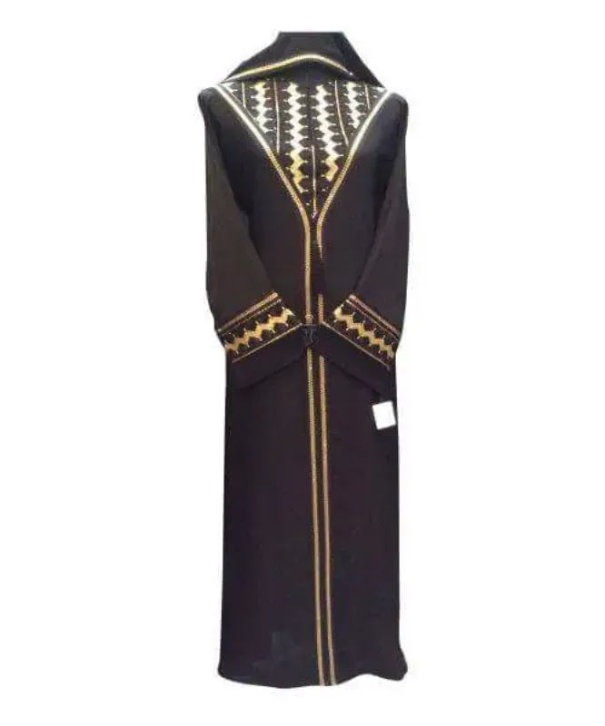 Picture of Ethnic Yellow Georgette Khaleeji Kaftan for Women