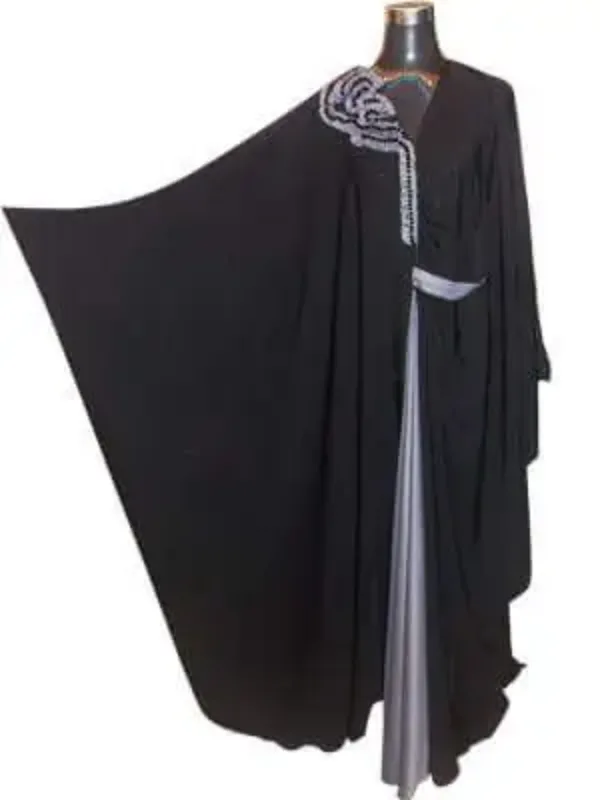 Picture of Timeless Black Georgette Dubai Modern Kaftan for Women