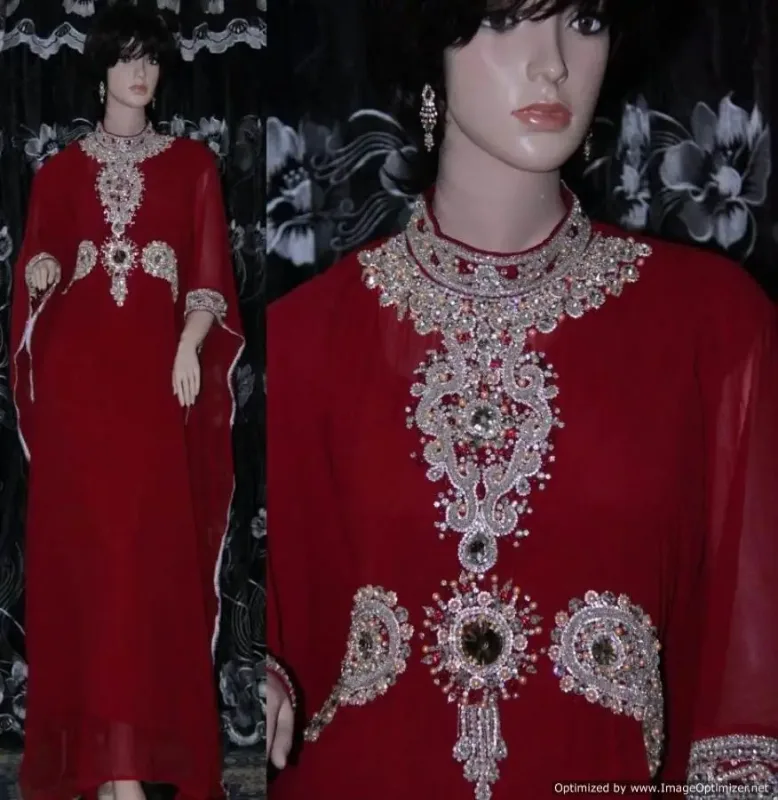 Picture of Radhe Designer Multicolor Georgette Kaftan Dress for Women - F6860