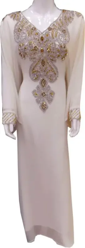 Picture of Soft Multicolor Georgette Dubai Modern Kaftan for Women