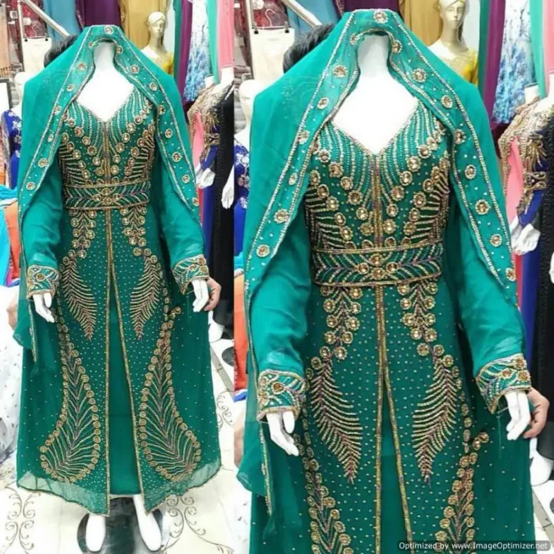 Picture of Radhe Designer Multicolor Georgette Kaftan Dress for Women - F2524