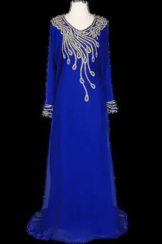 Picture of Radhe Designer Black Georgette Kaftan Dress for Women - F9361