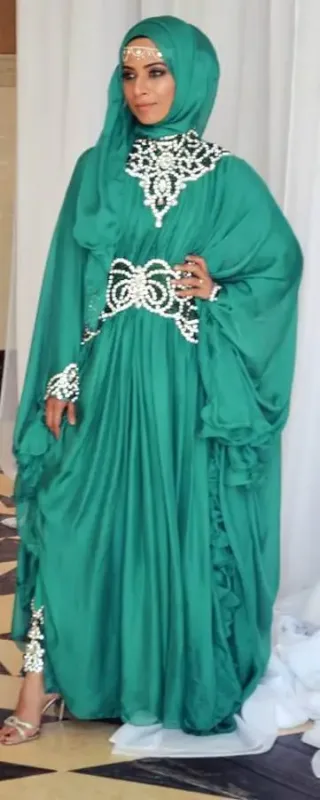 Picture of Radhe Designer Multicolor Georgette Kaftan Dress for Women - F10349