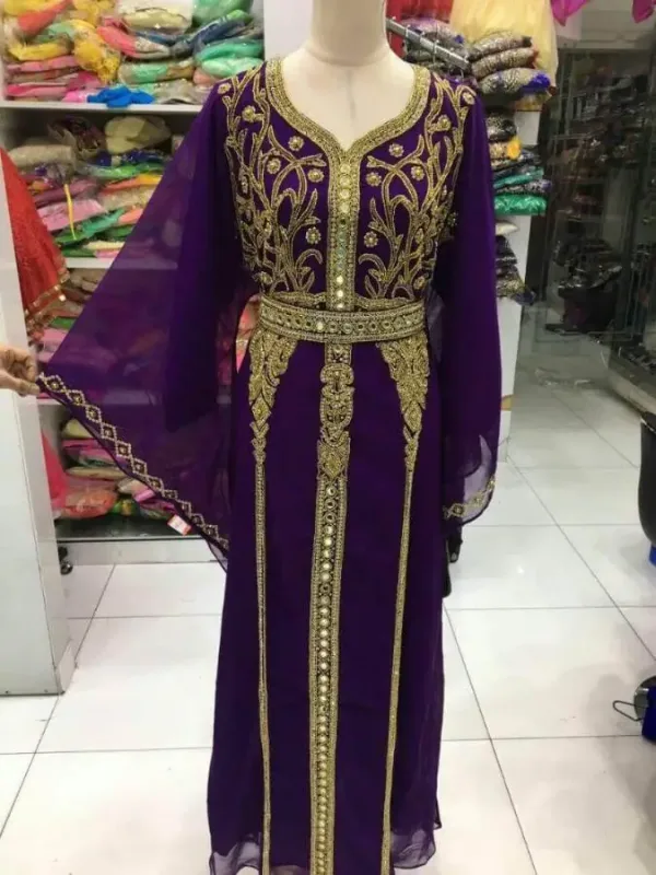 Picture of Radhe Designer Multicolor Georgette Kaftan Dress for Women - F1962