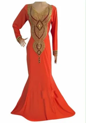 Picture of beach dress selling red designer kaftan for women avail