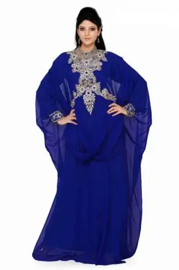 Picture of beach dress standard elegant designer crystal kaftan fr