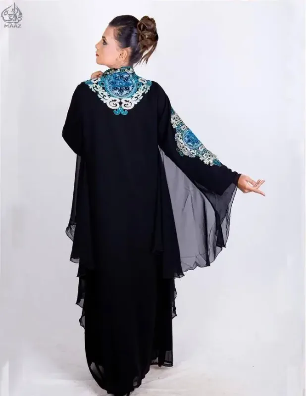 Picture of Radhe Designer Multicolor Georgette Kaftan Dress for Women - F7937