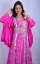 Picture of Comfortable Multicolor Georgette Dubai Arabic Kaftan for Women