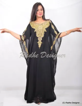 Picture of beautiful dubai caftan abaya jalabiya maxi dress women 