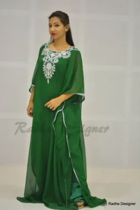 Picture of beautiful dubai farasha kaftan abaya jalabiya maxi dres