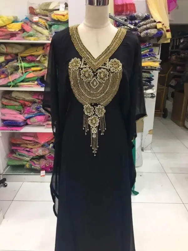 Picture of Radhe Designer Blue Georgette Kaftan Dress for Women - F1742