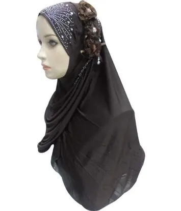 Picture of Beautiful Square Neck Women Soft Long Scarf Hijab Isla,hijab