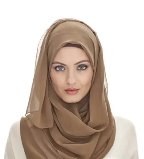 Picture of Beautiful Square Neck Women Soft Long Scarf Hijab Isla,hijab