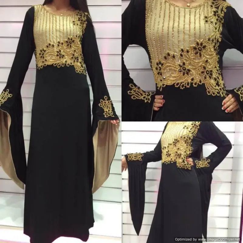 Picture of Radhe Designer Multicolor Georgette Kaftan Dress for Women - F2095