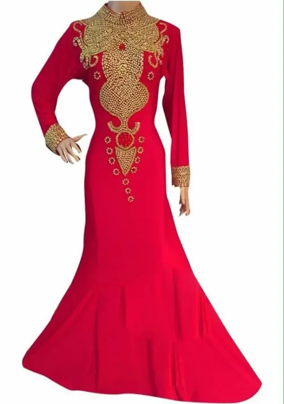 Picture of Radhe Designer Multicolor Georgette Kaftan Dress for Women - F10482