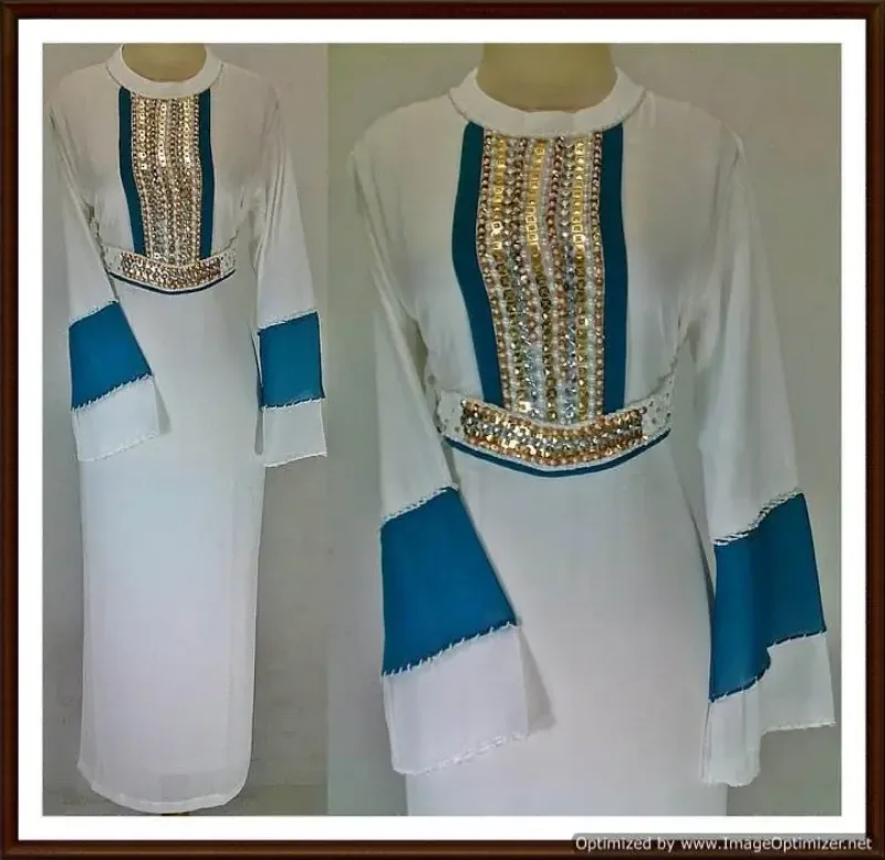 Picture of Radhe Designer Multicolor Georgette Kaftan Dress for Women - F10494