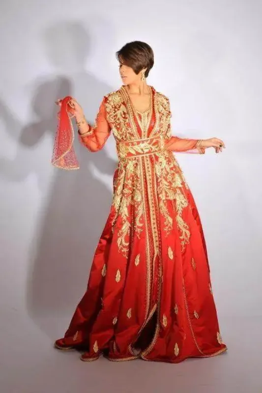 Picture of Radhe Designer Multicolor Georgette Kaftan Dress for Women - F9226