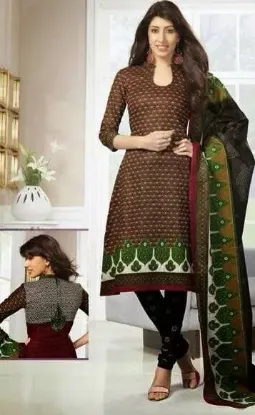 Picture of designer pakistani dupatta party gown with duppta anark