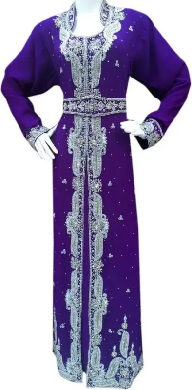 Picture of Radhe Designer Multicolor Georgette Kaftan Dress for Women - F1821