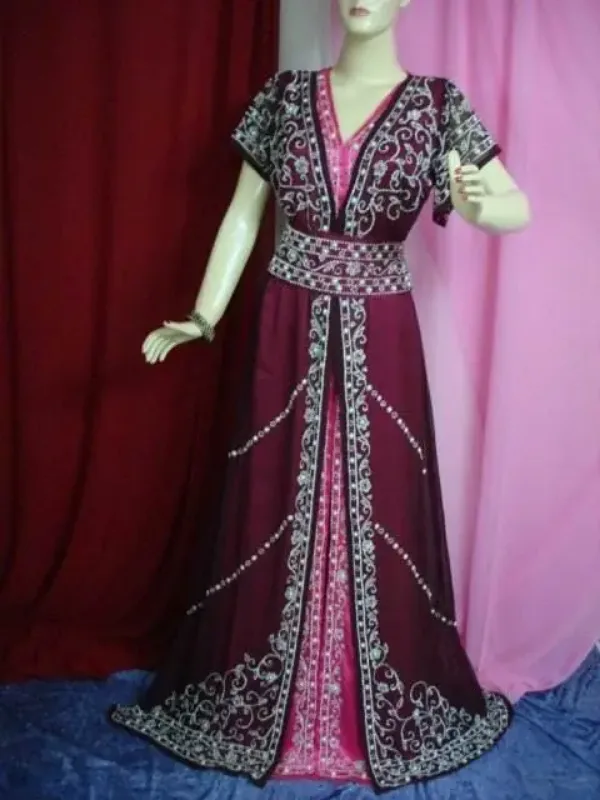 Picture of Radhe Designer Multicolor Georgette Kaftan Dress for Women - F10208