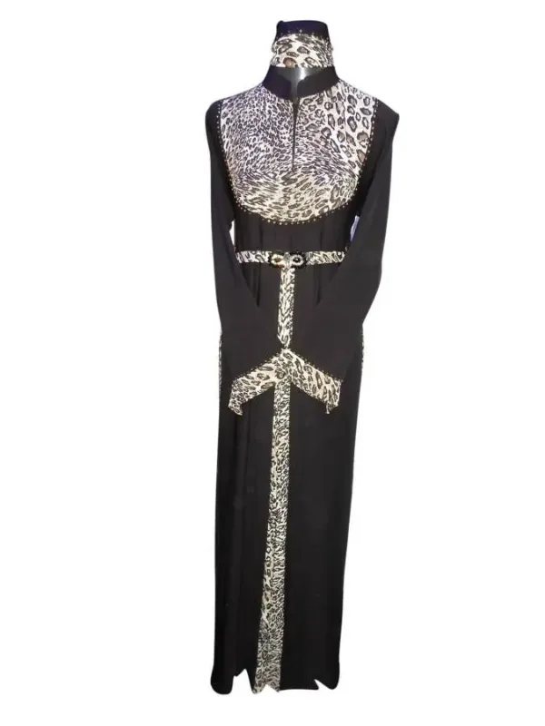Picture of Stylish White Georgette Dubai Arabic Kaftan for Women
