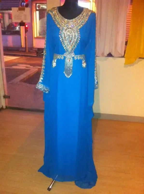 Picture of Radhe Designer Multicolor Georgette Kaftan Dress for Women - F8327