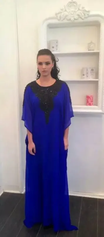 Picture of Radhe Designer Multicolor Georgette Kaftan Dress for Women - F8328