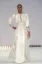 Picture of Seasonal White Georgette Maghrib Kaftan for Women