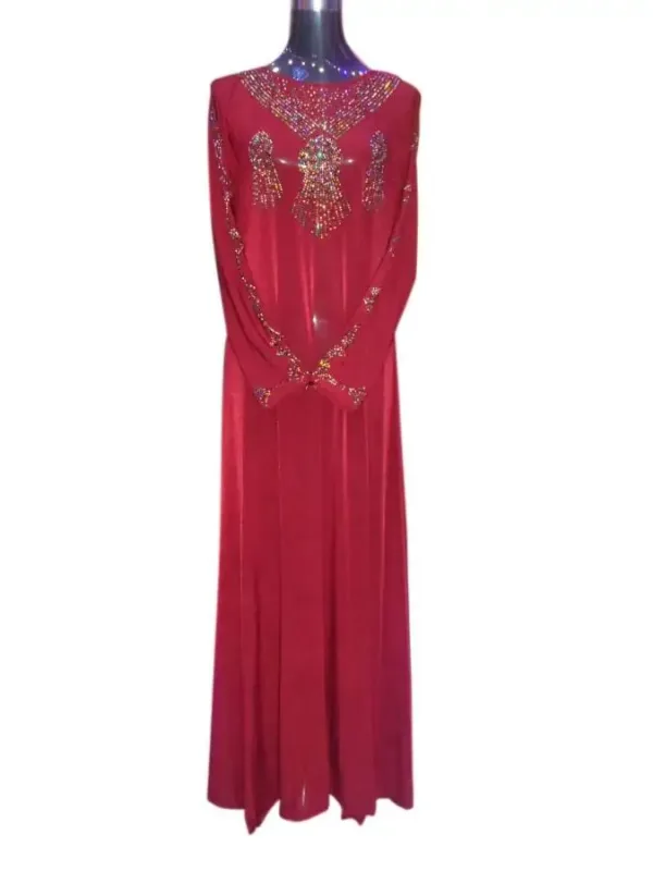 Picture of Special Multicolor Georgette Dubai Arabic Kaftan for Women