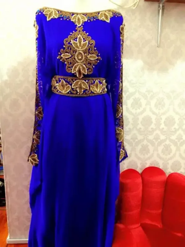 Picture of Radhe Designer Black Georgette Kaftan Dress for Women - F5047