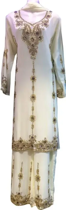 Picture of Radhe Designer Purple Georgette Kaftan Dress for Women - F1989