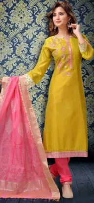 Picture of ethnic bollywood grey net suit indian pakistani maisha-