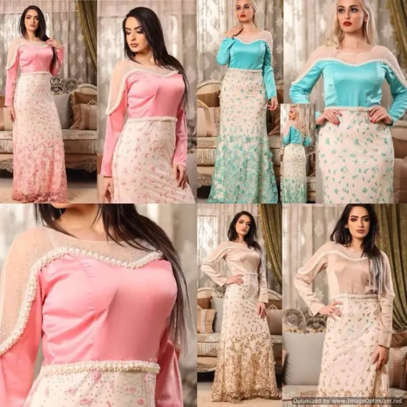 Picture of Radhe Designer Multicolor Georgette Kaftan Dress for Women - F3085