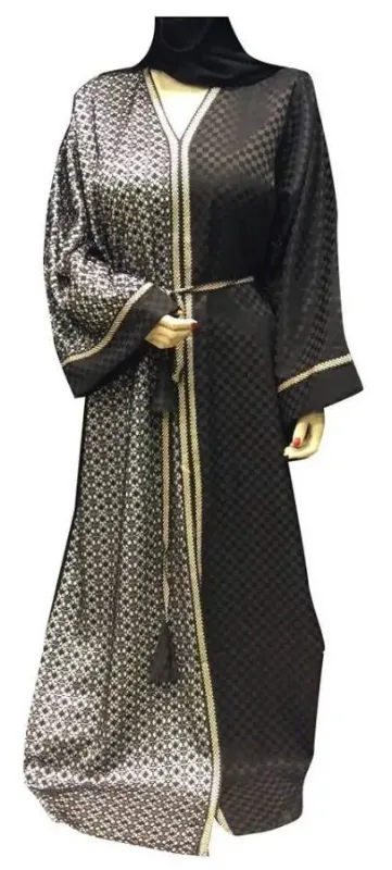Picture of Radhe Designer Black Georgette Kaftan Dress for Women - F9922