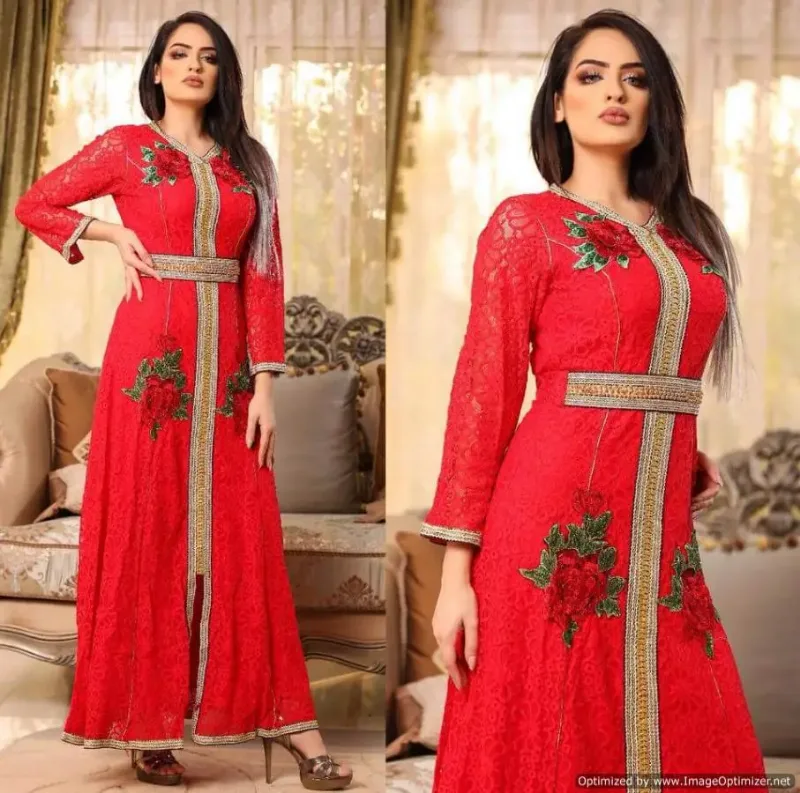 Picture of Radhe Designer Multicolor Georgette Kaftan Dress for Women - F3081